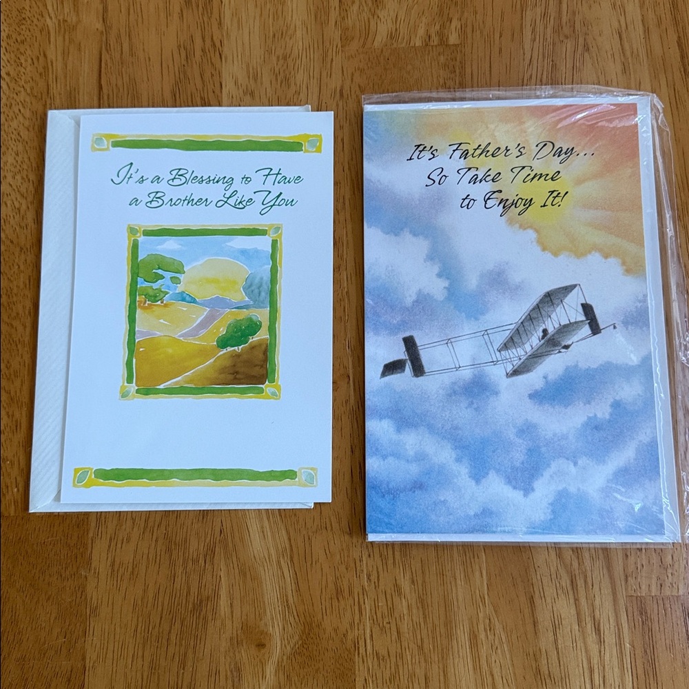 🛑 FREE NEW 2 Cards Brother Birthday Father’s Day Greeting Cards